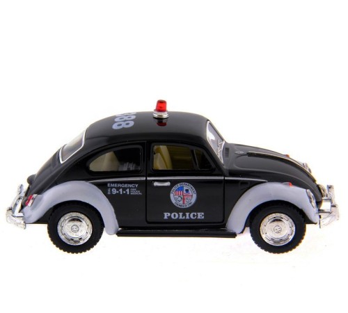 Машина Kinsmart  Volkswagen Classical Beetle (Police) инерция (1/12шт.) 1:32 б/к