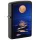 Зажигалка ZIPPO Moon Sunset с покрытием Black Light, латунь/сталь, чёрная, матовая, 38x13x57 мм