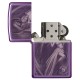 Зажигалка ZIPPO Anne Stokes с покрытием Abyss™, латунь/сталь, сиреневая, глянцевая, 38x13x57 мм