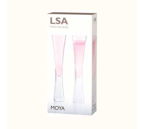 Бокалы для шампанского Lsa International Moya розовый 2 шт.