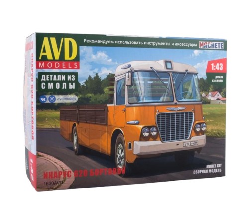 Сборная модель AVD ИКАРУС 620 бортовой, 1/43