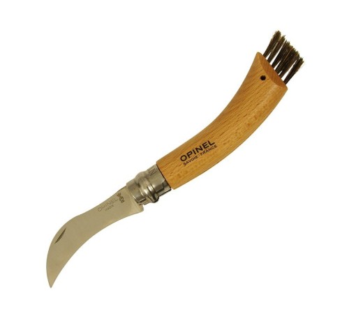 Дисплей-набор 12 шт, нож грибника Opinel №8, нержавеющая сталь, рукоять бук, 001896
