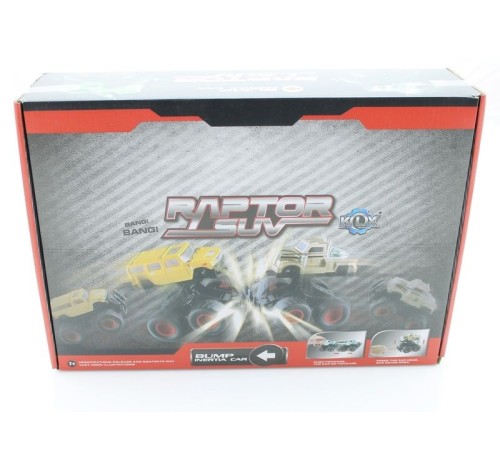 Машина инерционная KLX500-113 Raptor SUV Bigfoot 4WD (в асс., 8 шт./кор.)