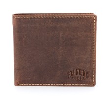 Бумажник KLONDIKE Yukon, натуральная кожа в коричневом цвете, 11 х 2 х 9,5 см