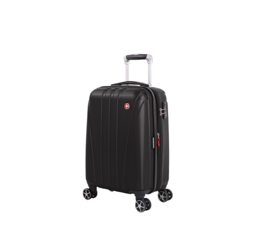 Чемодан SWISSGEAR TALLAC, черный, АБС-пластик, 35 x 25 x 55 см, 37 л