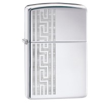 Зажигалка ZIPPO Classic с покрытием High Polish Chrome, латунь/сталь, серебристая, 36x12x56 мм
