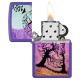 Зажигалка ZIPPO Skull Tree с покрытием Purple Matte, латунь/сталь, черная 38x13x57 мм