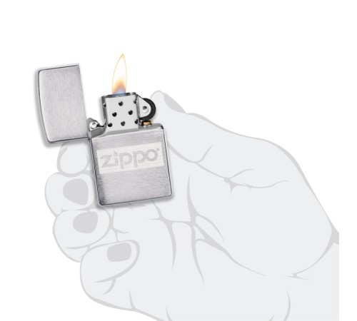 Подарочный набор ZIPPO: фляжка 89 мл и зажигалка, латунь/сталь, серебристый, в коробке с подвесом