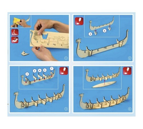 Сборная деревянная модель корабля Artesania Latina DRAKKAR (VIKING BOAT)