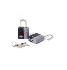Замок навесной SWISSGEAR, черный/серый, АБС-пластик, 2,5 x 1,3 x 5 см