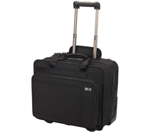 Мобильный офис VICTORINOX Rolling Parliament 17'', чёрный, нейлон/кожа, 43x26x36 см, 20 л