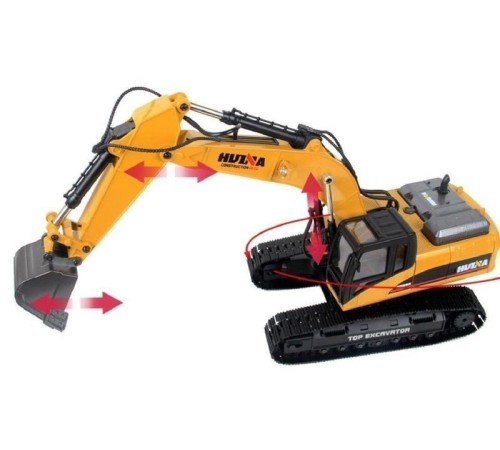 Радиоуправляемый экскаватор HUI NA TOYS 2.4G 23CH 1/14 RTR + Li-Po и З/У