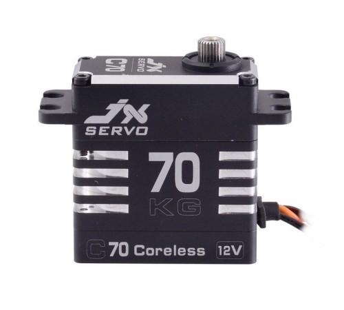 Сервомашинка цифровая JX Servo B70 (87г/72/0.10/12.0V) бесколлекторная, Full metal