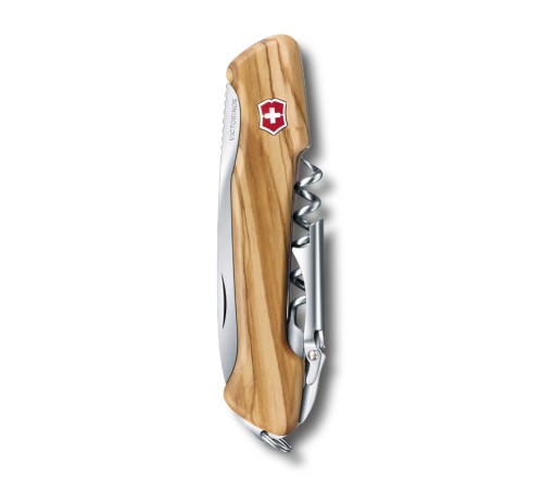 Нож перочинный VICTORINOX Wine Master, 130 мм, 6 функций, с фиксатором, рукоять из оливкового дерева