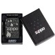 Зажигалка ZIPPO Classic с покрытием Black Matte, латунь/сталь, черная, матовая, 38x13x57 мм