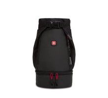 Термосумка для ланча SWISSGEAR, прорезиненный полиэстер 600D, чёрный/красный, 17х17x37 см, 5 л