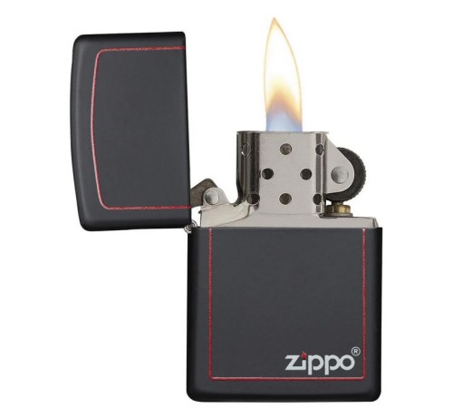 Зажигалка ZIPPO Classic с покрытием Black Matte, латунь/сталь, чёрная, матовая, 38x13x57 мм