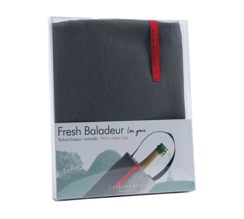 Сумка для охлаждения вина и шампанского L'Atelier du Vin Fresh Baladeur Lin gris