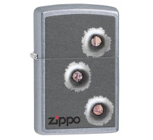 Зажигалка ZIPPO Classic с покрытием Street Chrome™, латунь/сталь, серебристая, матовая, 36x12x56 мм