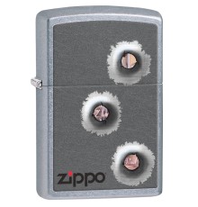 Зажигалка ZIPPO Classic с покрытием Street Chrome™, латунь/сталь, серебристая, матовая, 36x12x56 мм