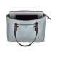 Сумка VICTORINOX Victoria Deluxe Business Tote, серо-синяя, нейлон/кожа, 47x15x31 см, 16 л