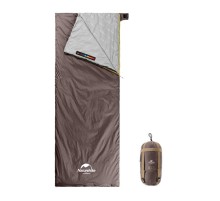 Мешок спальный Naturehike NH21MSD09 мини LW180, размер XL, коричневый, молния слева, 6927595777985L