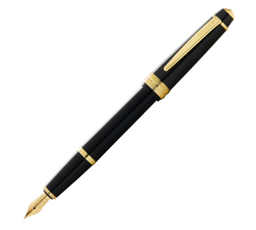 Перьевая ручка Cross Bailey Light Polished Black Resin and Gold Tone, перо F