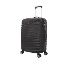Чемодан SWISSGEAR FRIBOURG, чёрный, АБС-пластик, 49x31x77 см, 97 л