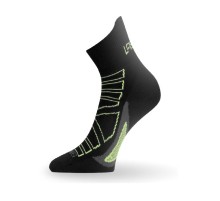 Носки Lasting RPC 906, microfiber+polypropylene, черный с серой подошвой и зеленой полоской, размер XL, RPC906-XL