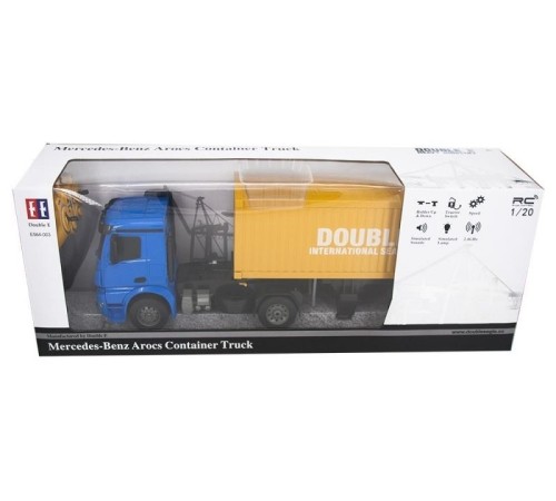 Радиоуправляемый контейнеровоз Double Eagle Mercedes-Benz Arocs 1:20 2.4G