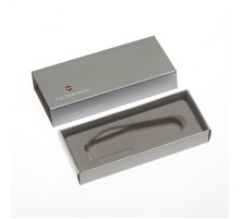 Коробка для ножей VICTORINOX 91 мм толщиной до 2 уровней, картонная, серебристая