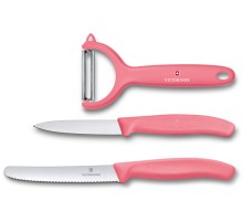 Набор из 3 ножей VICTORINOX Swiss Classic: нож для томатов, столовый нож 11 см, нож для овощей 8 см