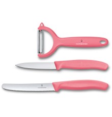 Набор из 3 ножей VICTORINOX Swiss Classic: нож для томатов, столовый нож 11 см, нож для овощей 8 см