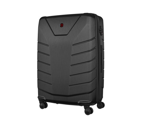 Чемодан WENGER Pegasus, черный, поликарбонат+АБС-пластик, большой, 52х76х30 см, 99 л.