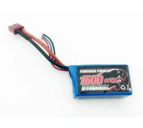 Аккумулятор Li-Po 1600mAh, 7,4V, T-plug для Remo Hobby 1/16