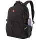 Рюкзак SWISSGEAR чёрный, полиэстер, 33х15х45 см, 22 л