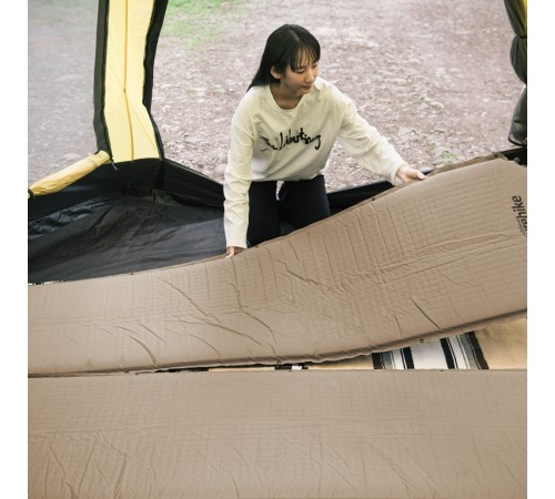 Коврик самонадувной туристический Naturehike D03 Beige, 6927595793206