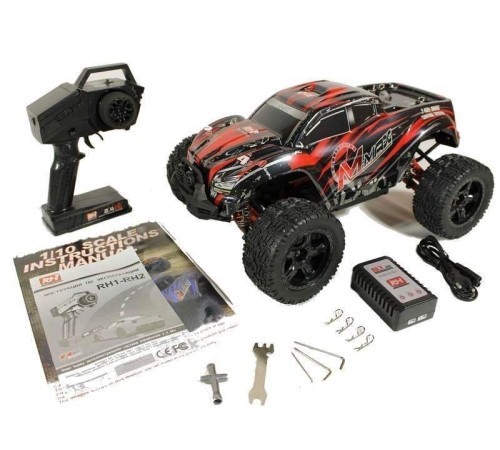 Радиоуправляемый монстр Remo Hobby MMAX PRO UPGRADE (красный) 4WD 2.4G 1/10 RTR