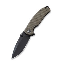 Складной нож CIVIVI Pintail CPM S35VN Steel Black Stonewashed Handle Dark Green Micarta
