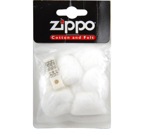 Сменная вата для зажигалок Zippo, в комплекте вата и фетровая подкладка, в пакете с подвесом