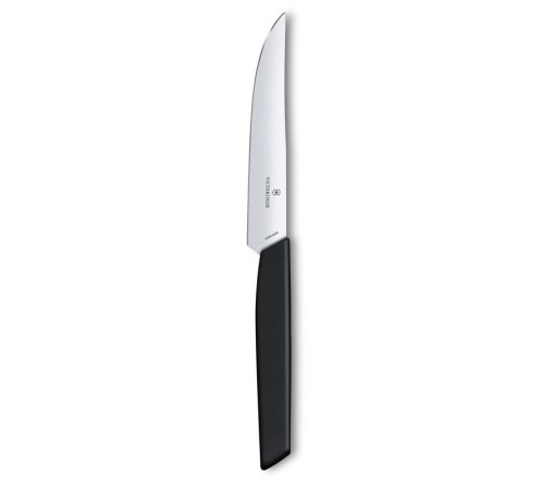 Нож для стейка VICTORINOX Swiss Modern, лезвие 12 см с прямой кромкой, чёрный