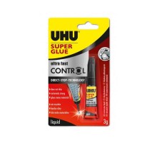 КЛЕЙ УНИВЕРСАЛЬНЫЙ UHU SUPER GLUE CONTROL 3Г БЛИСТЕР