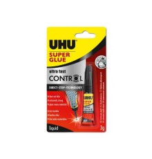 КЛЕЙ УНИВЕРСАЛЬНЫЙ UHU SUPER GLUE CONTROL 3Г БЛИСТЕР