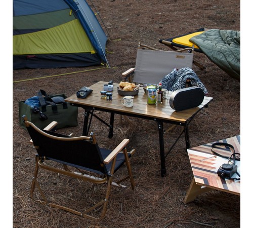 Стол Naturehike MW03 NH19Z003-D складной, цвет орех, 6927595798072