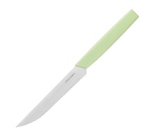 Нож для стейка OKROSHKA САЛАТ, лезвие 12 см, с серрейторной заточкой, зеленая ручка