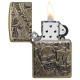 Зажигалка ZIPPO Armor™ с покрытием Antique Brass, латунь/сталь, медная, матовая, 38x13x57 мм