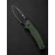 Складной нож SENCUT Slashkin D2 Steel Black Handle Green Canvas Micarta