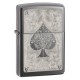Зажигалка ZIPPO Classic с покрытием Black Ice ®, латунь/сталь, чёрная, глянцевая, 38x13x57 мм