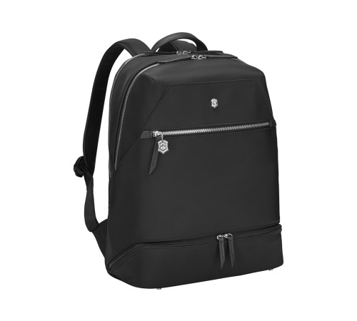 Рюкзак VICTORINOX Victoria Signature Deluxe Backpack, черный, нейлон/кожа, 32x18x39 см