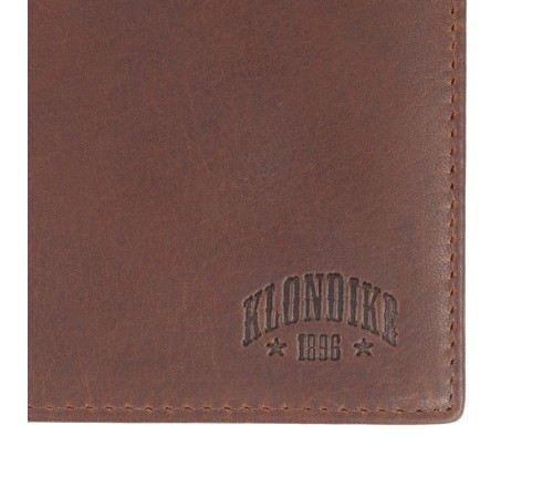 Бумажник KLONDIKE Dawson, натуральная кожа в коричневом цвете, 12 х 2 х 9,5 см